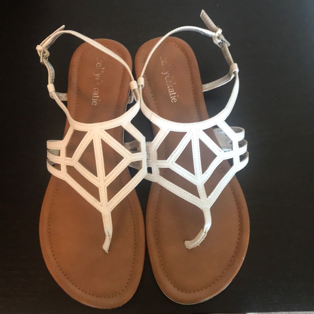 Kelly & Katie White Sandals
